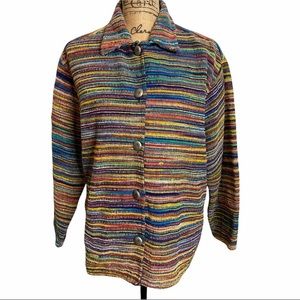 Vintage Lifestyle Multicolor Blazer Jacket Shacket sz Small